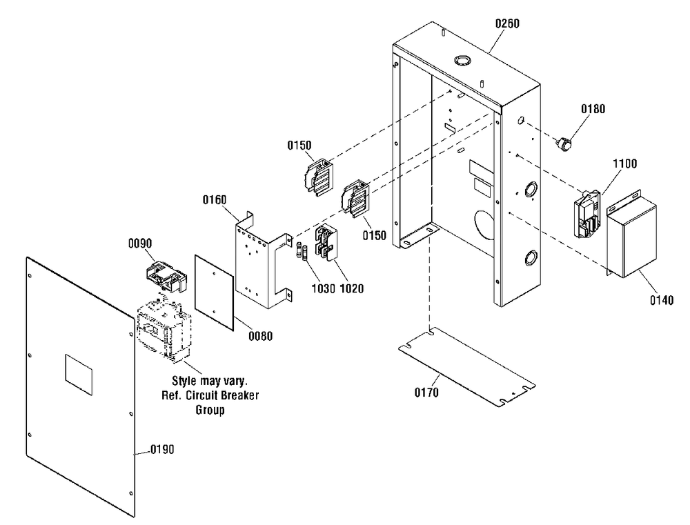 Control Box Group Diagram and Parts List for 076138-00  Briggs and Stratton Generator